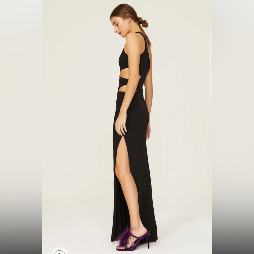 STAUD Black Letta Maxi Dress, RTR - Picture 2 of 10